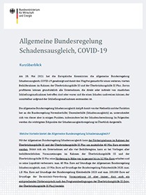 Cover der Publikation Allgemeine Bundesregelung Schadensausgleich